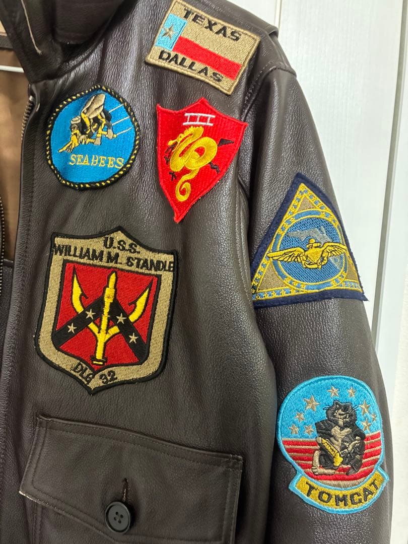トップガン レザージャケット Bo Mike Ronny M