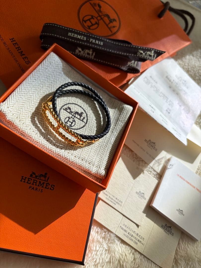 ポン吉エルメスブレスレットルリ　T1