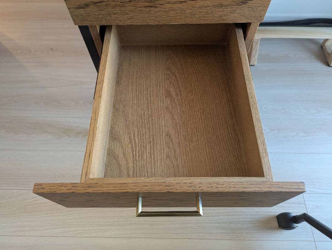 Re:CENO｜デスク WIRY／BR・ 2引き出し付き