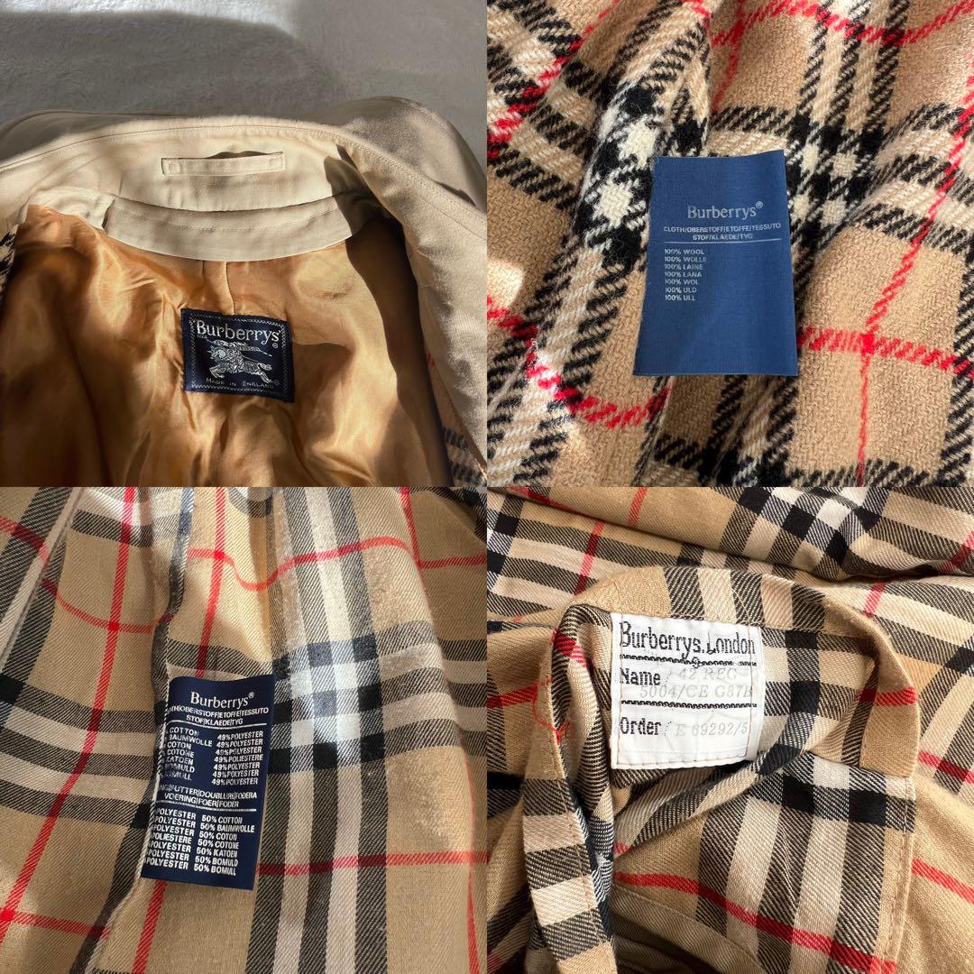 【美品】バーバリーズ バルマカーンコート トレンチコート ライナー付 L〜XL