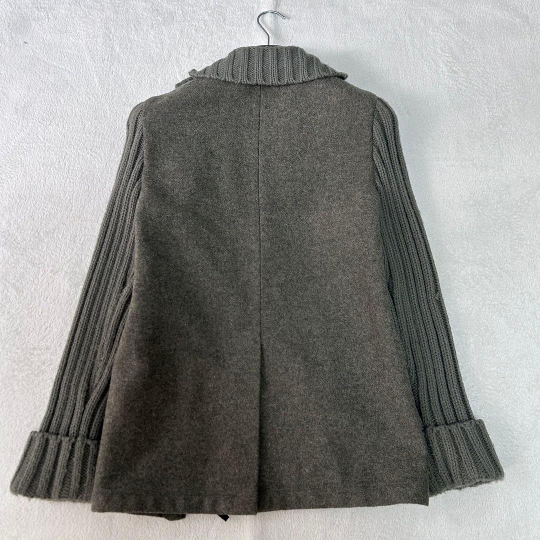 良品✨マックスアンドコー　切り替えニット モヘア　ジャケット　羽織り　グレー