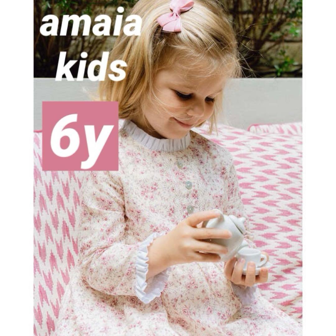 【美品】アマイアキッズ　Ari Dress Roses Floral 6y