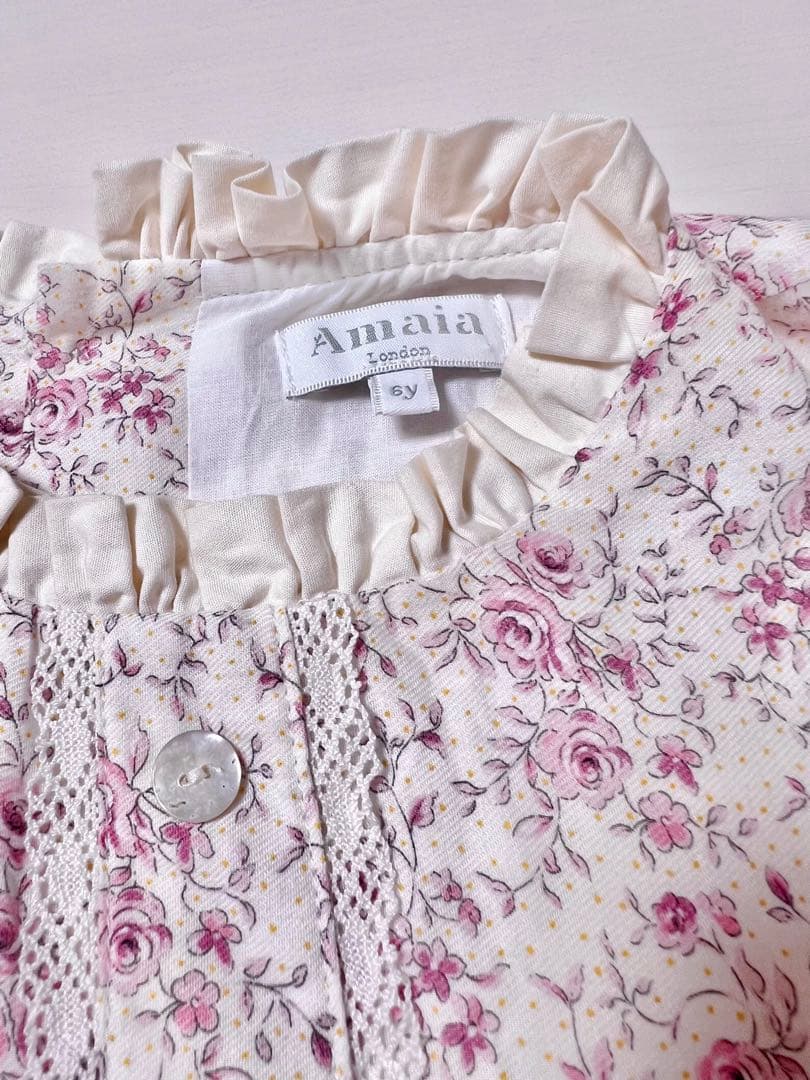 【美品】アマイアキッズ　Ari Dress Roses Floral 6y