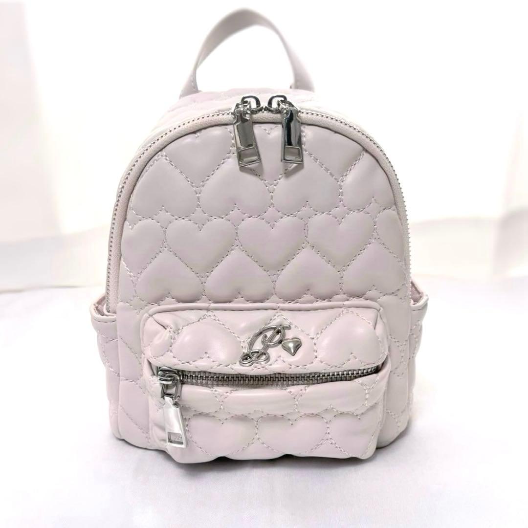 pium ハートキルティングミニリュック ベビーピンク