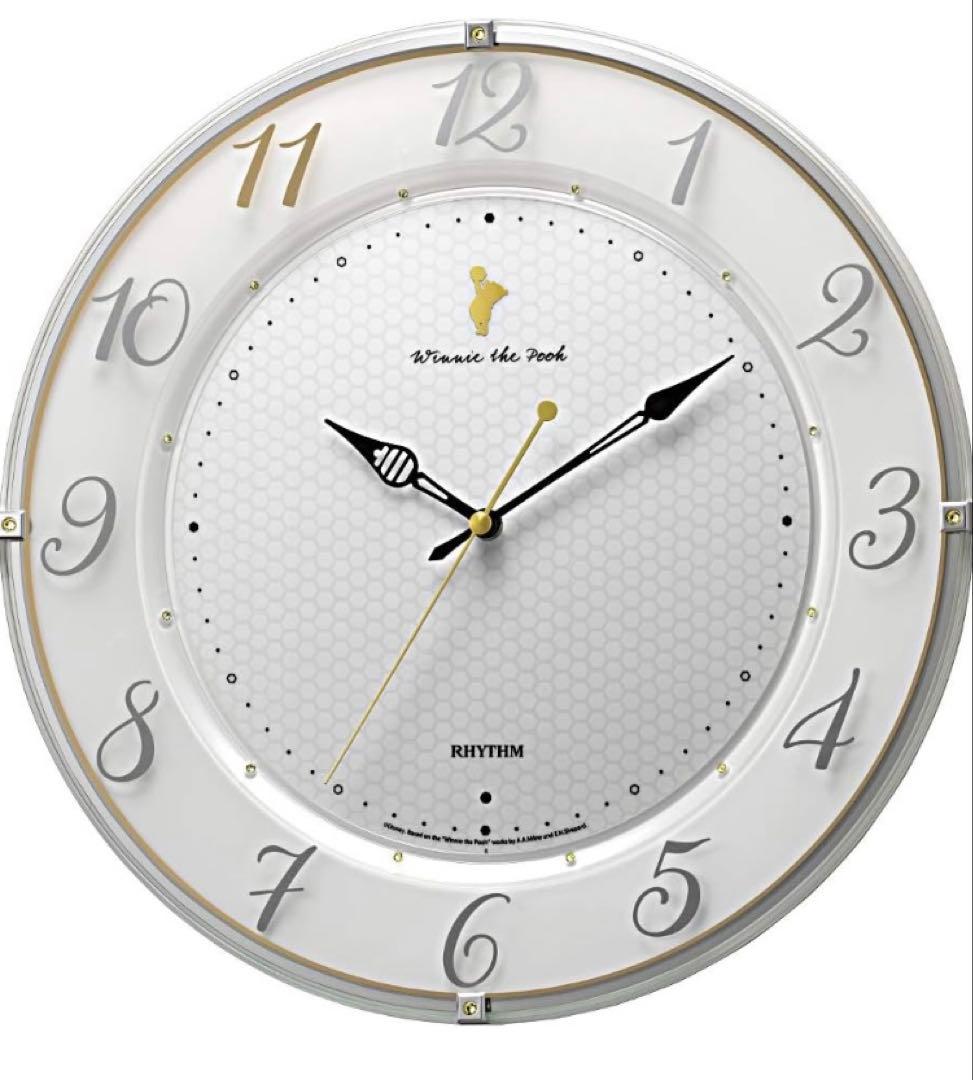 掛け時計 ディズニー プーさん 電波時計 M542 8MY542MC03
