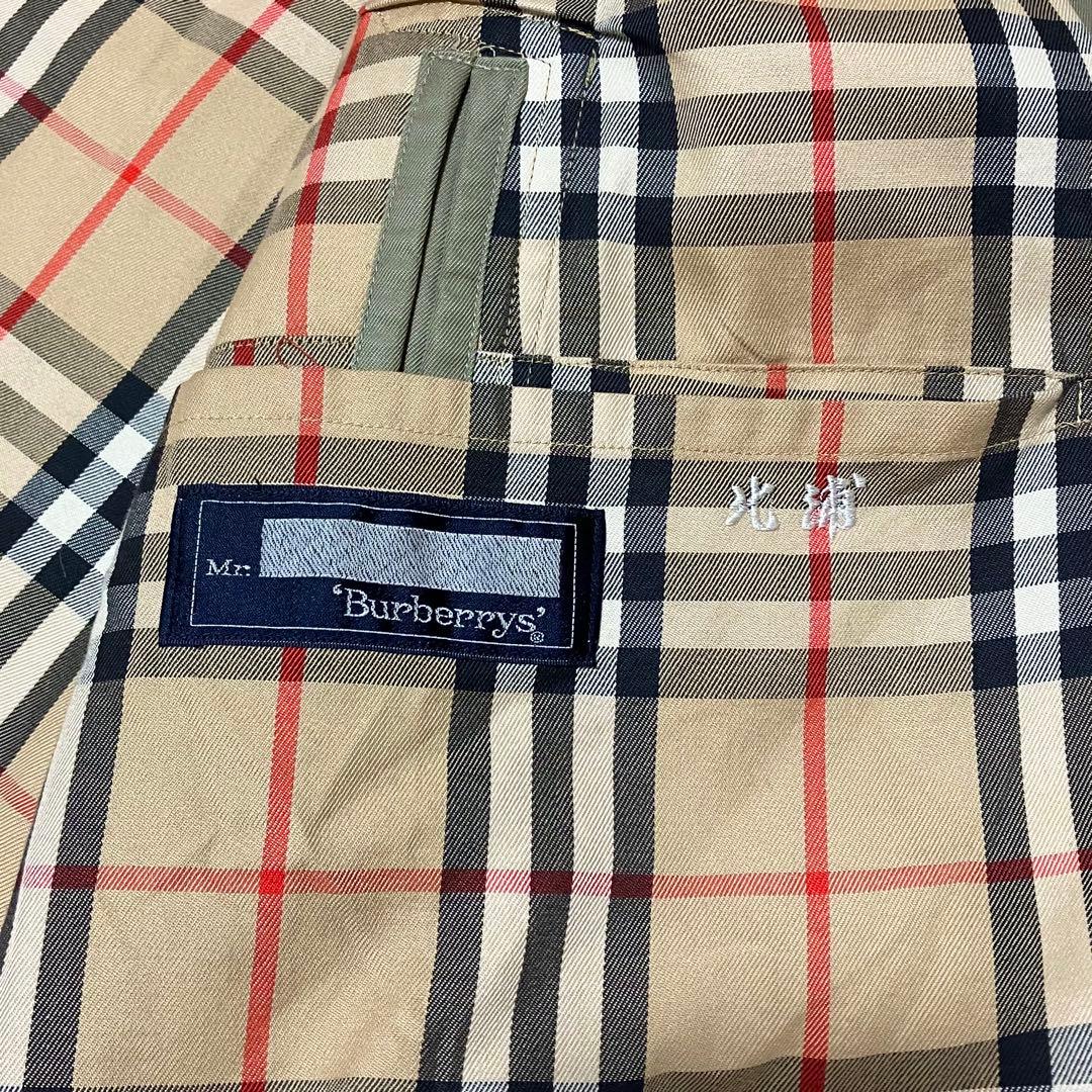 Burberrys バーバリー ステンカラーコート ベルト 一枚袖 ノバチェック