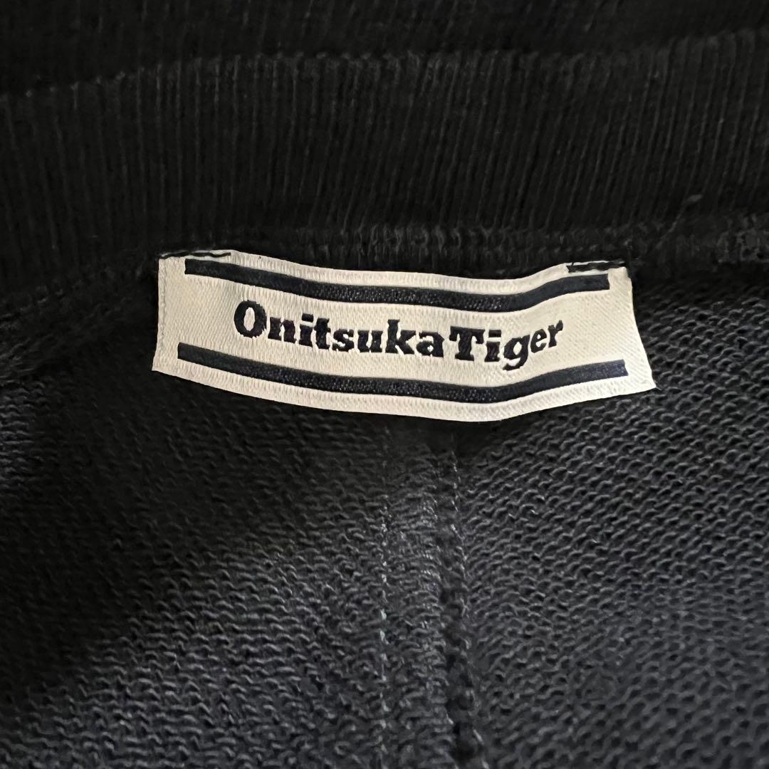 未使用タグ付 オニツカタイガー スウェットパンツ XL ブラック サイドライン