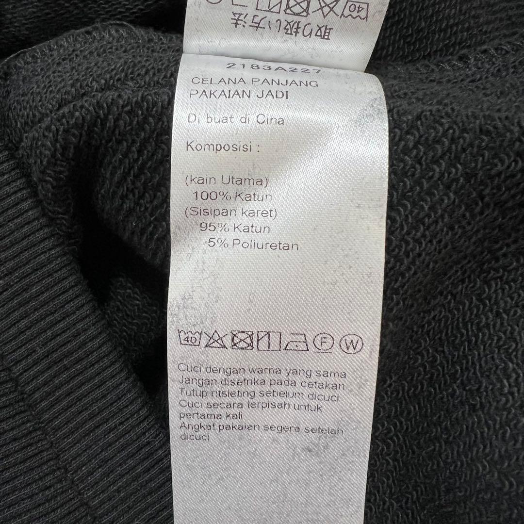 未使用タグ付 オニツカタイガー スウェットパンツ XL ブラック サイドライン