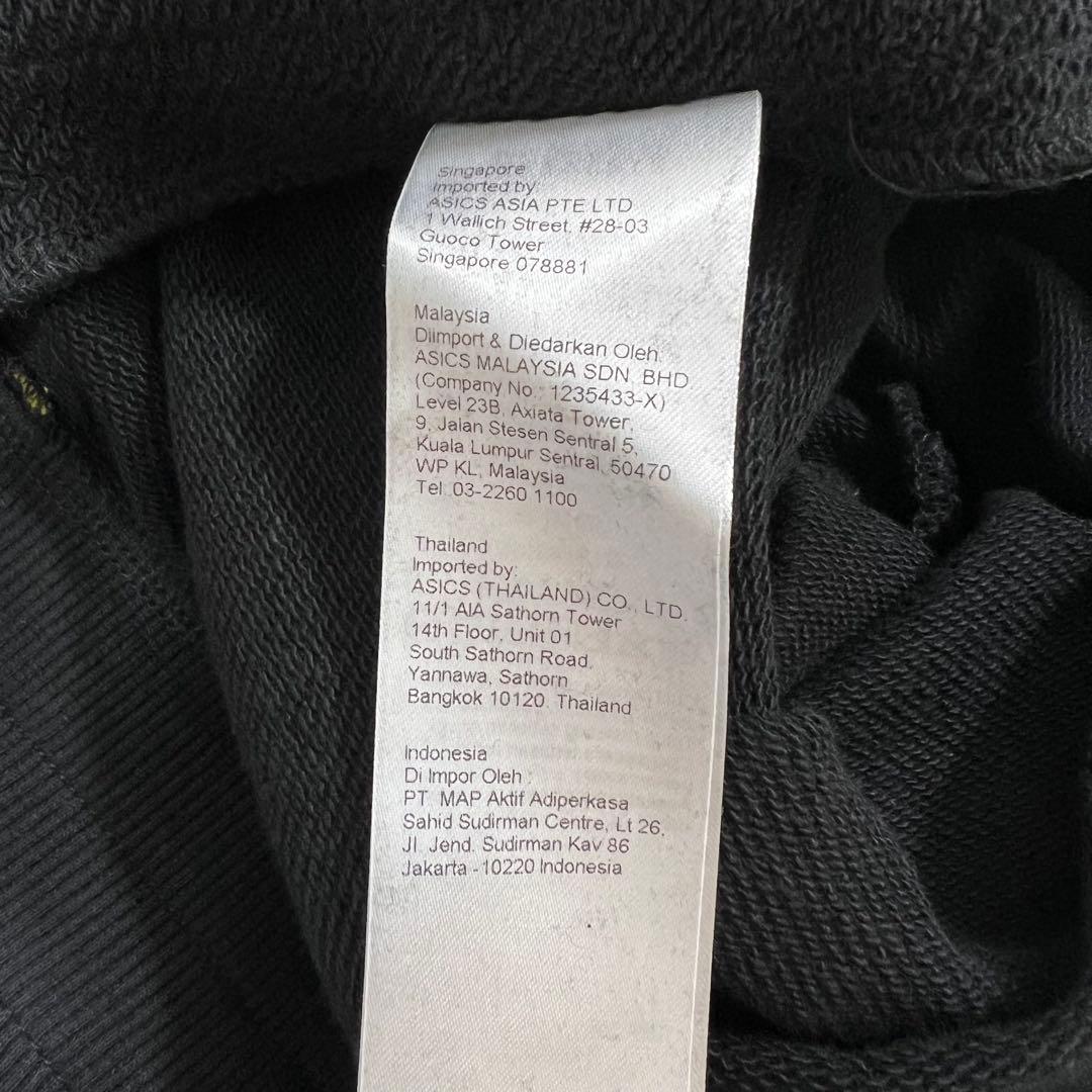 未使用タグ付 オニツカタイガー スウェットパンツ XL ブラック サイドライン