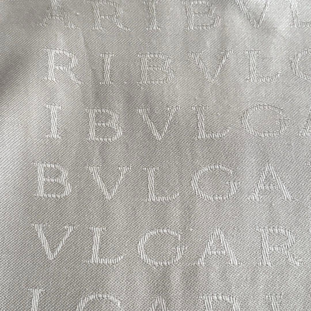 【BVLGARI　ブルガリ】ストール　ショール　 マフラー　ロゴ