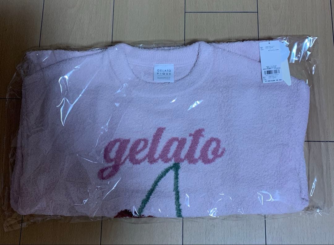 ジェラートピケ　ベビモコチェリー　さくらんぼ　プルオーバー　ピンク　新品未使用