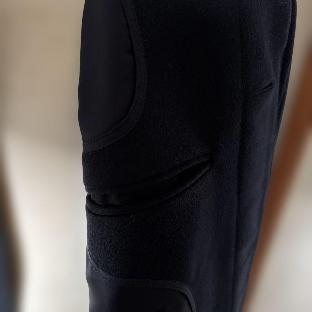 【新品】カシミア100% メンズステンカラーコート 濃紺　ロングコート175㎝