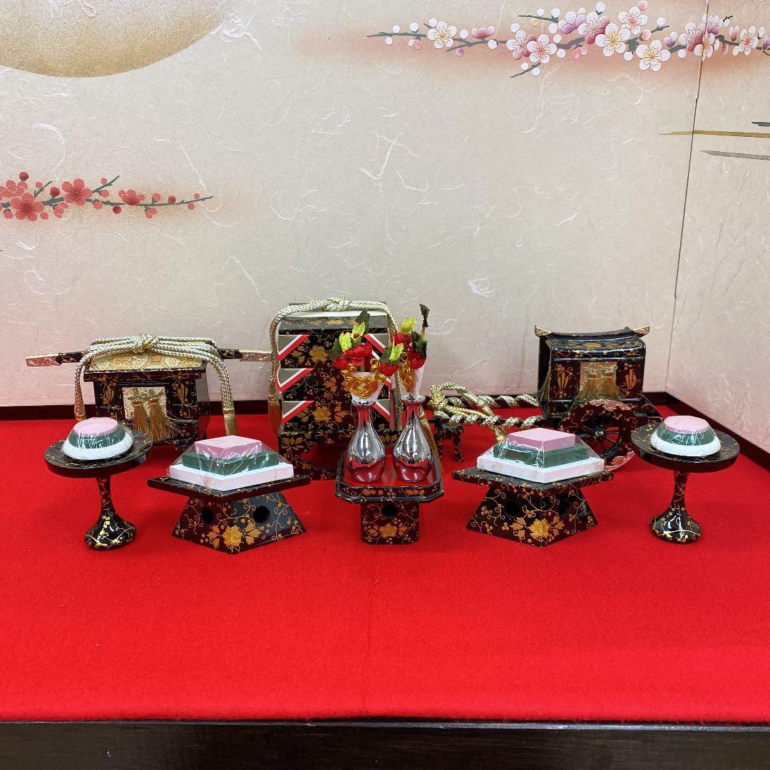 【27】雛人形★ひな祭り★雛道具6点セット★展示品★せ