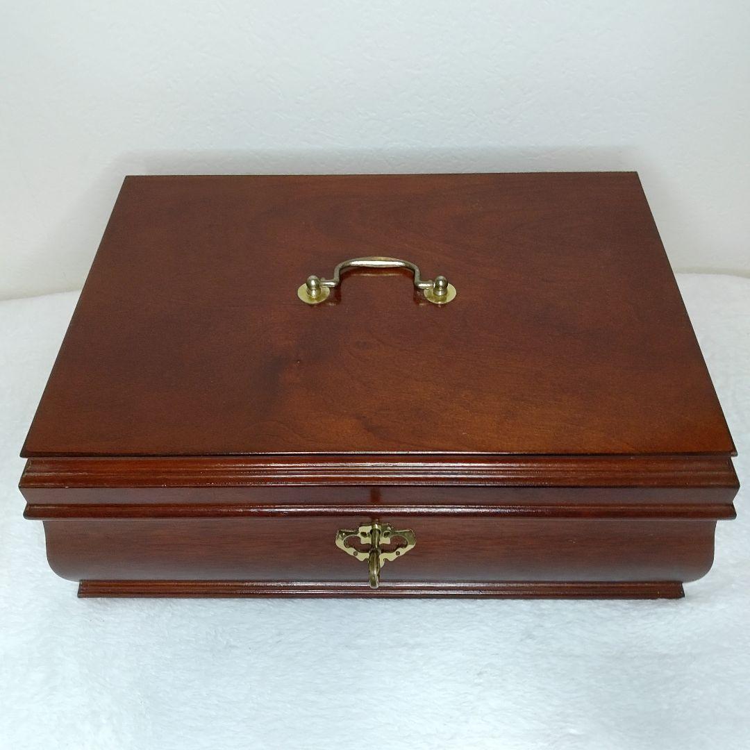 アンティーク 大型 ジュエリーボックス 宝石箱 アクセサリー 鍵付き