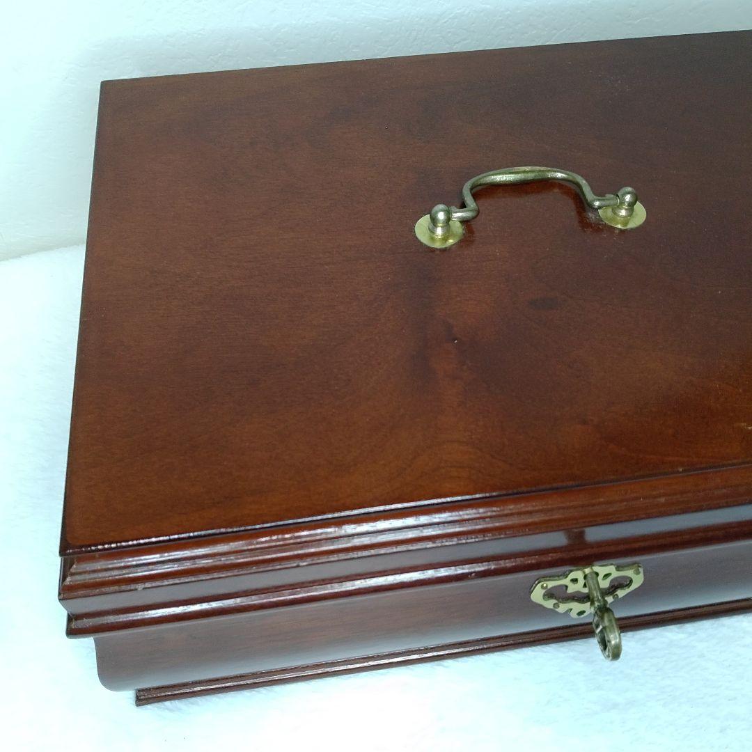 アンティーク 大型 ジュエリーボックス 宝石箱 アクセサリー 鍵付き