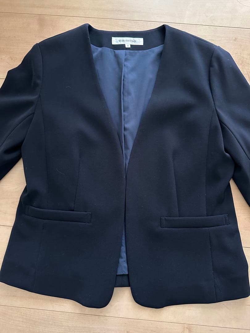 専用　ナチュラルビューティーベーシック　ネイビー　スーツセット　Sサイズ