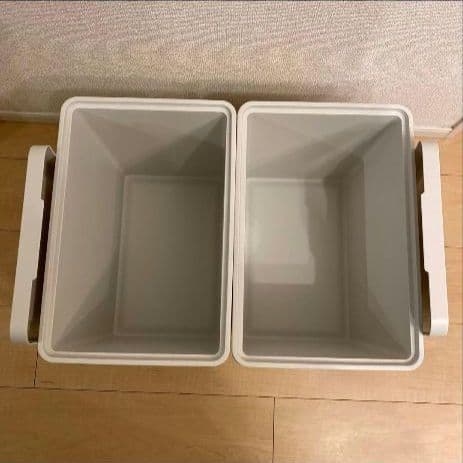 無印良品 ポリプロピレン収納ボックス 深 ホワイトグレー 廃盤