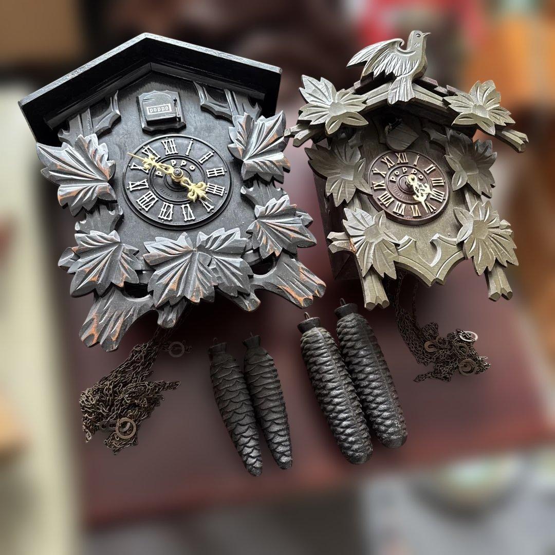 ジャンク　昭和レトロ　手塚時計「ポッポ（POPPO）」 鳩時計