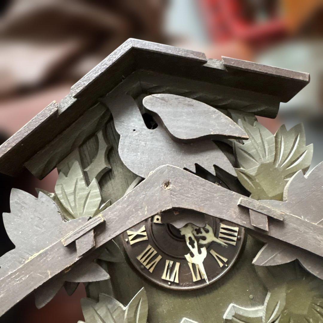 ジャンク　昭和レトロ　手塚時計「ポッポ（POPPO）」 鳩時計