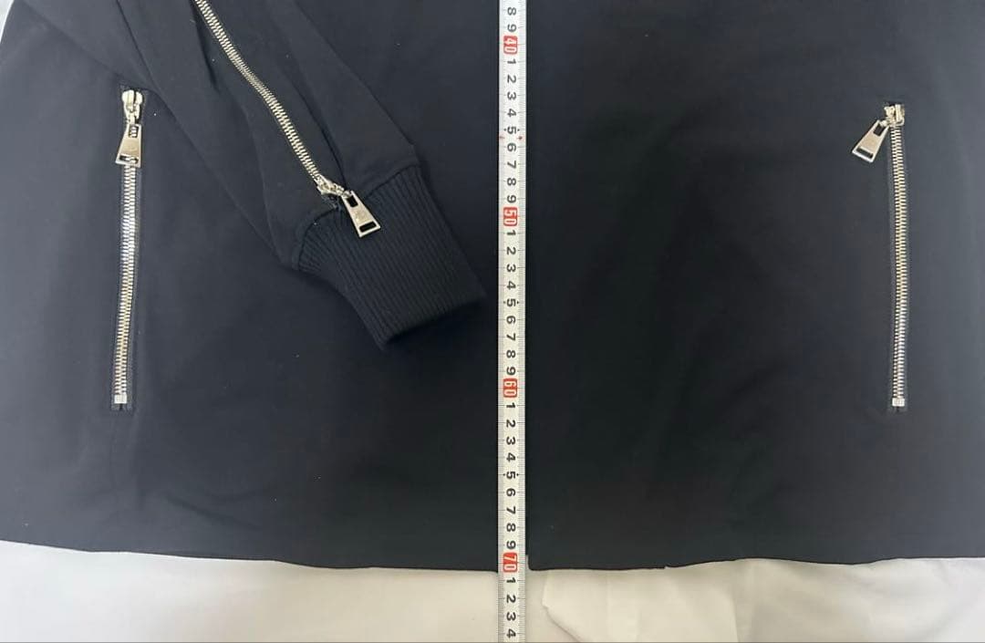 黒いフルジップジャケット　ACUDO by CHANU