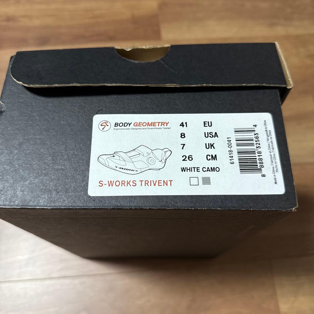 S-Works trivent 自転車シューズ ホワイト・グレー・ブラック