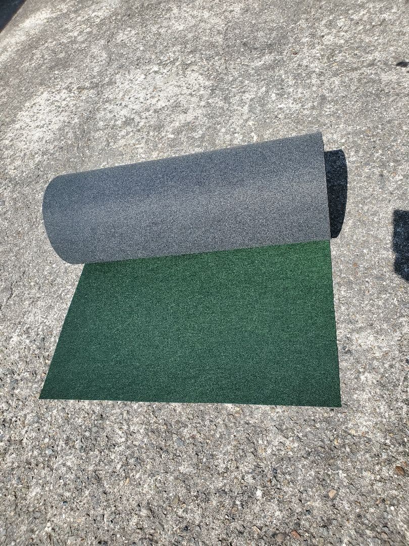 【新品】本格ポリエステル不織布 防草シート(グリーン)厚手　巾1m×25m