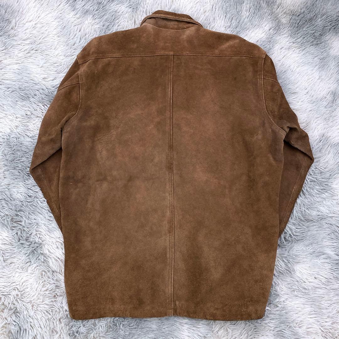 OLD STUSSY 紺タグ　スウェードレザージャケット ブラウン