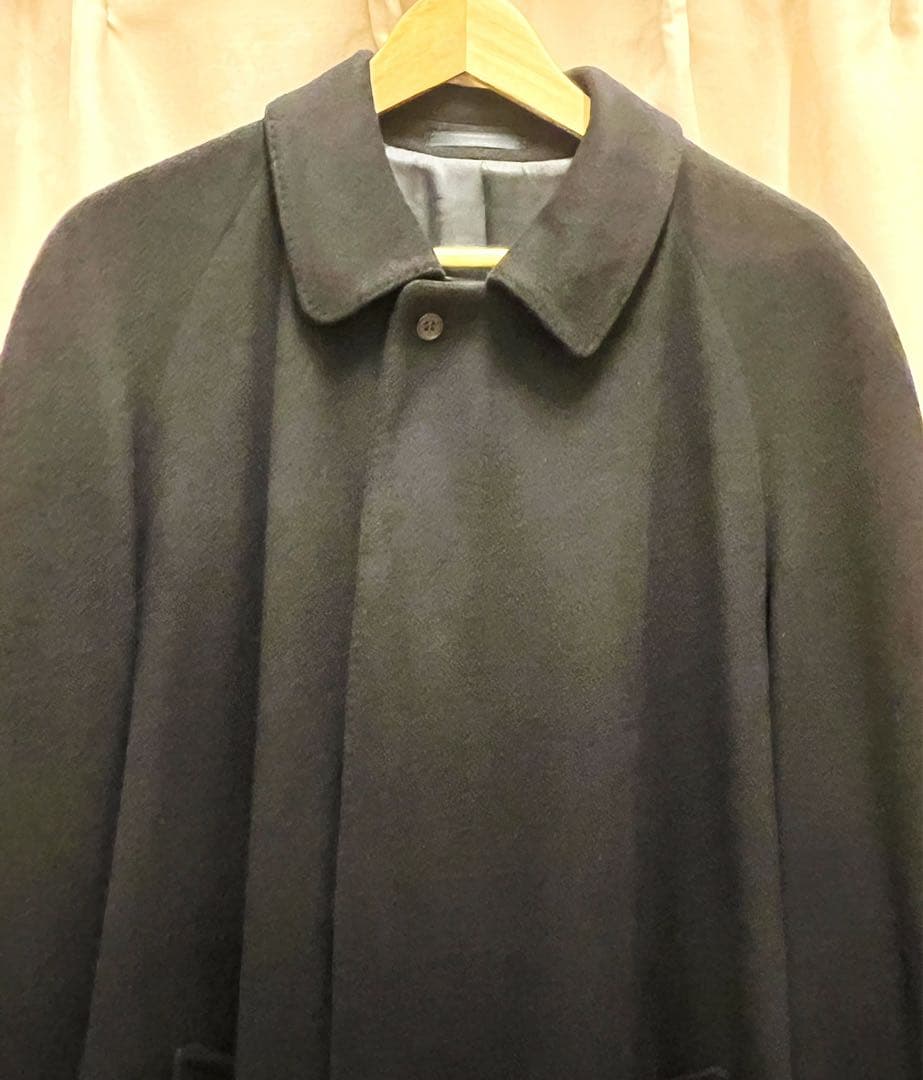 BROOKS BROTHERS ステントカラーロングコート カシミア100% L