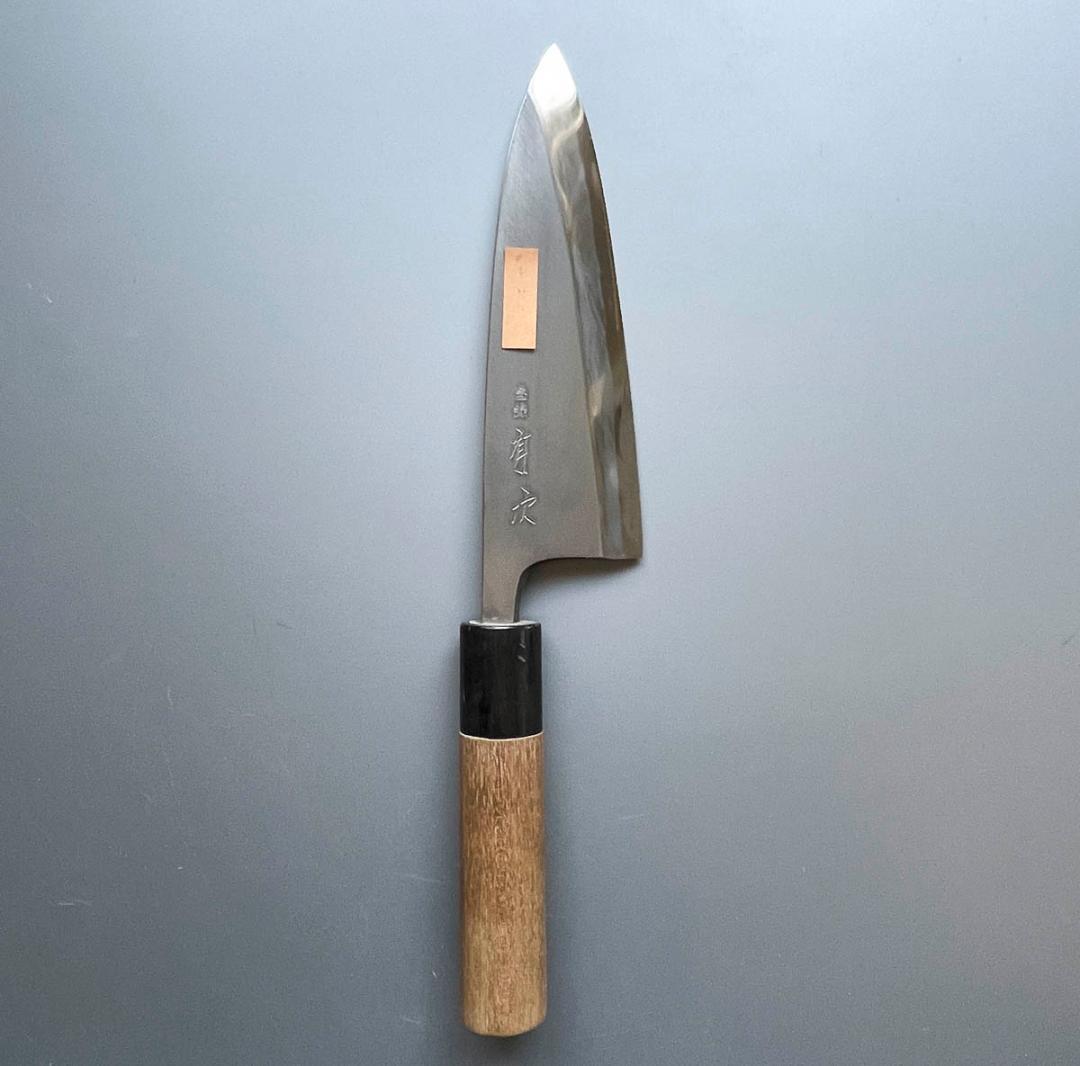 京都 有次 登録 出刃包丁 5寸（15cm）水牛柄 ほぼ使用感なし