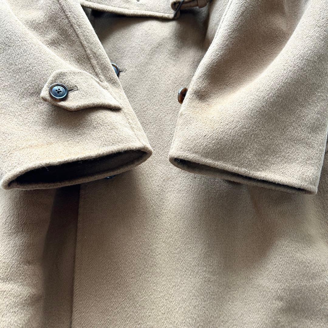 バーバリーロンドン　トレンチコート　カシミヤ　アンゴラ　ロング　ブラウン　L