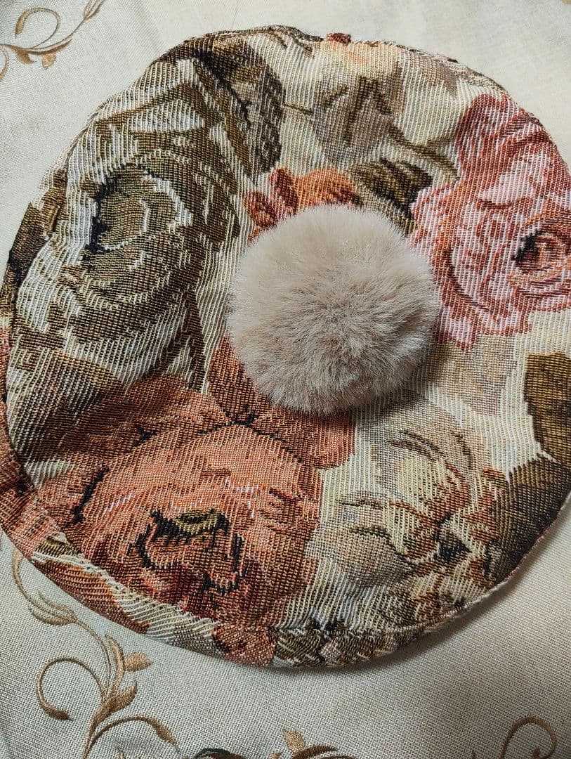 しまむらくる実　LLサイズ　ゴブラン　コート　ベレー帽　ベージュ　セット