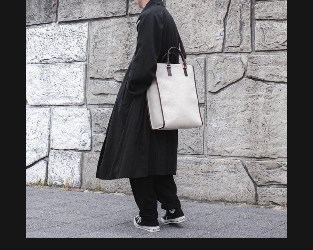 バッグ CTHY LEATHER JUTE TOTE BAG