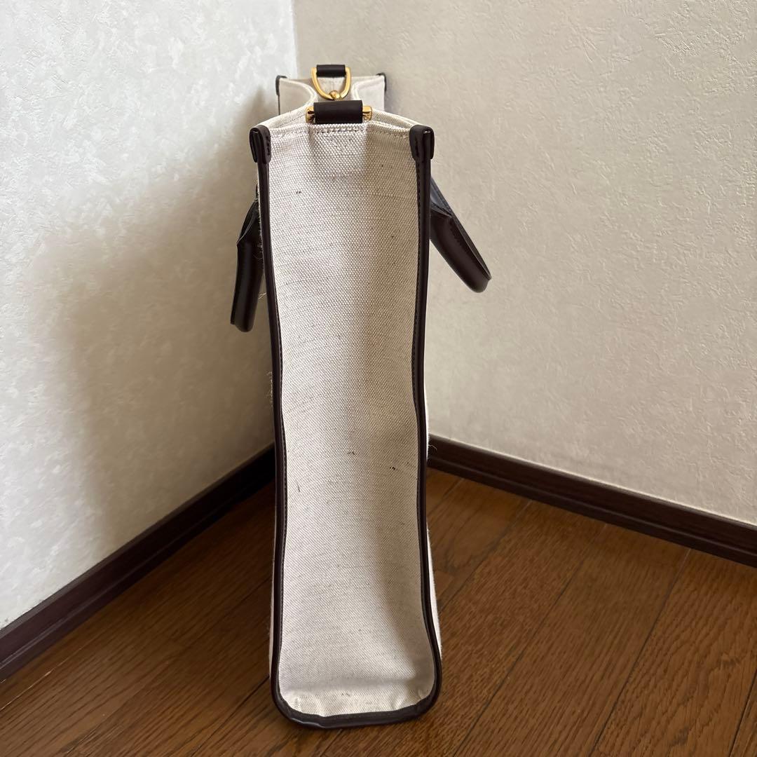 バッグ CTHY LEATHER JUTE TOTE BAG
