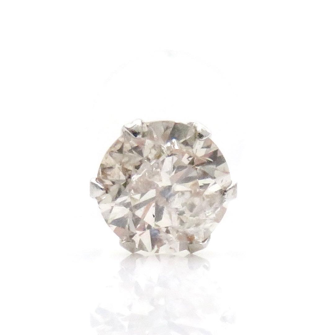 M*K様 【本物保証】Pt900 天然ダイヤモンド 0.313ct 片耳ピアス
