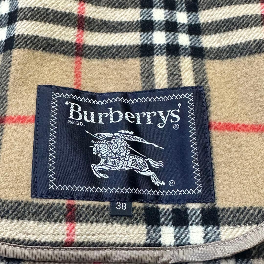 バーバリー♡カシミヤ　ダブルフェイスコート　ノバチェック ハニーベージュ