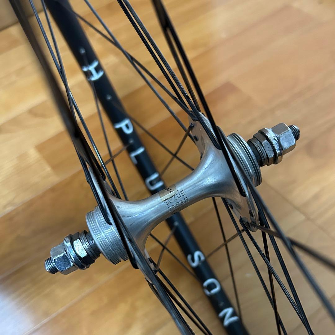 ピスト　ホイールセット　H PLUS SON AT25スズエプロマックス