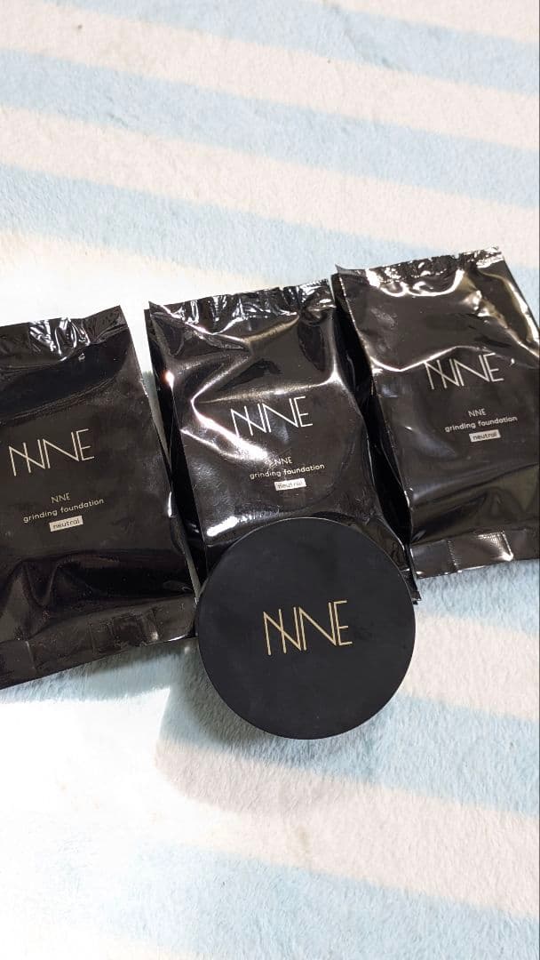 NINE クッションファンデーション リフィル 3パック ケース付き