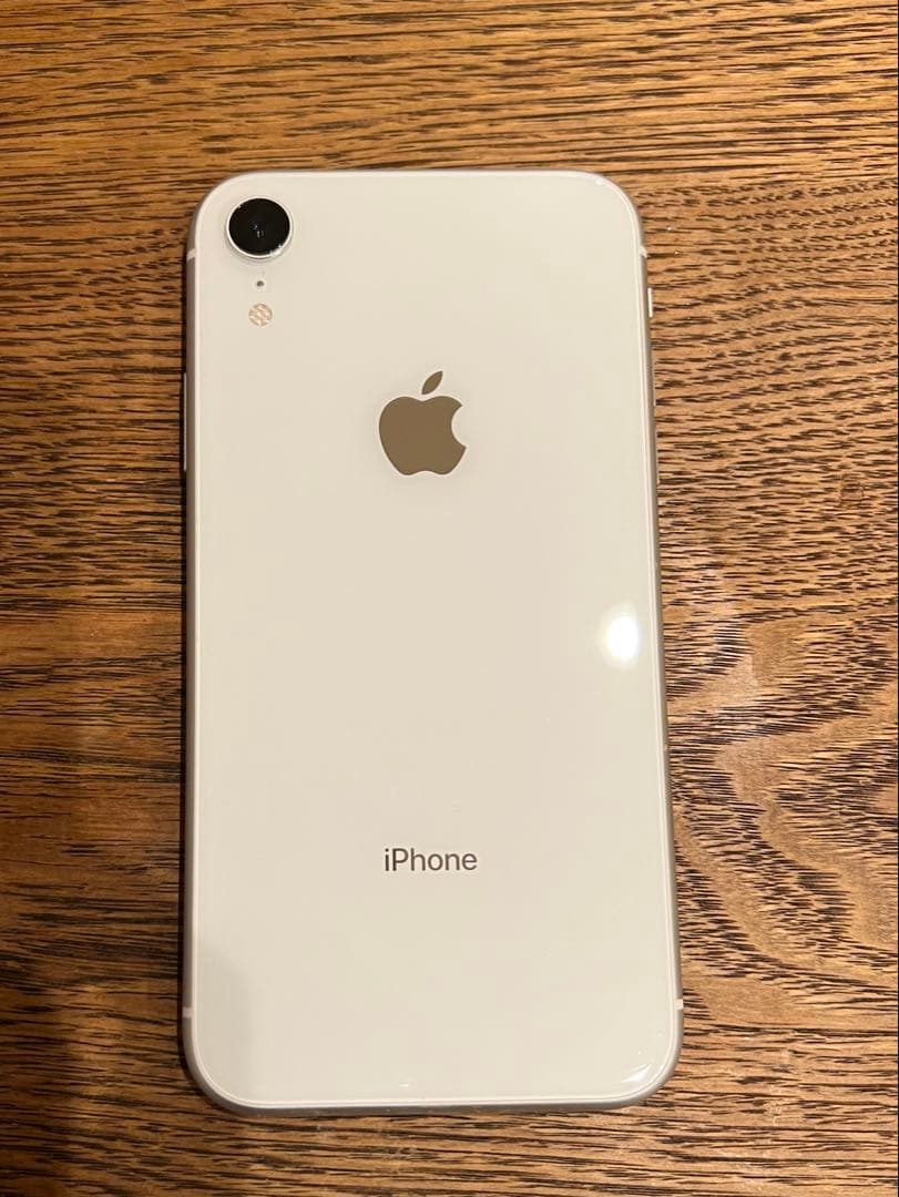 iPhone XR 128GB 86％ ホワイト　本体　美品
