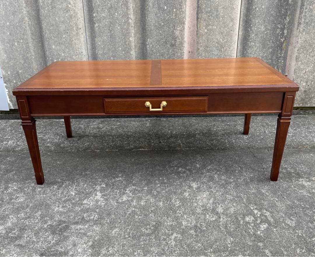 ビンテージ/maruni/マルニ木工/地中海/センターテーブル/引き出し付き