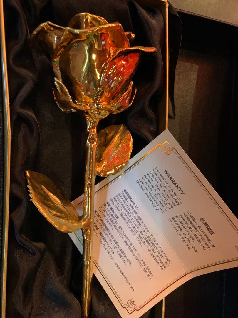 ゴールドローズ 24金 コーティング 薔薇