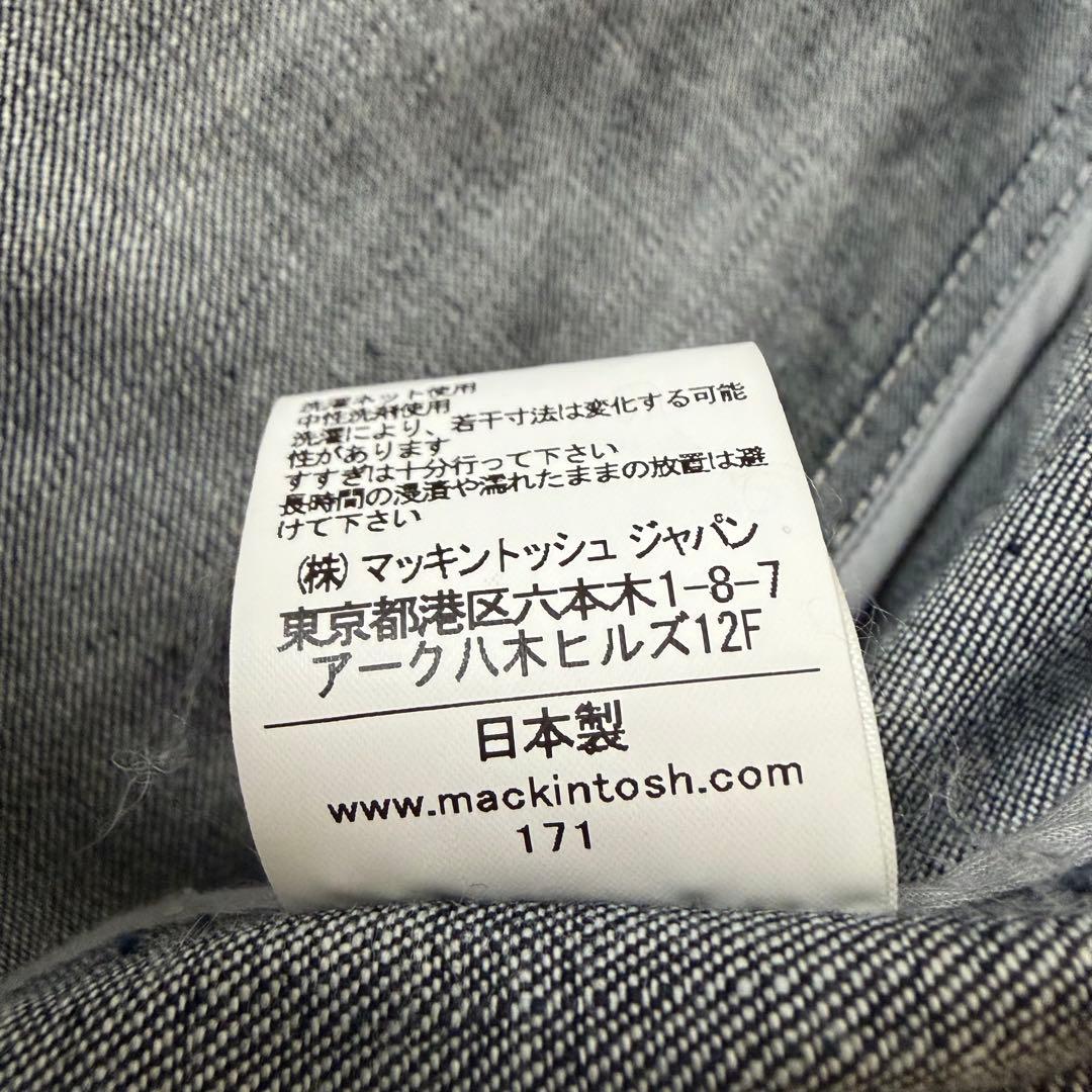 マッキントッシュ　デニム　ステンカラー　コート　38