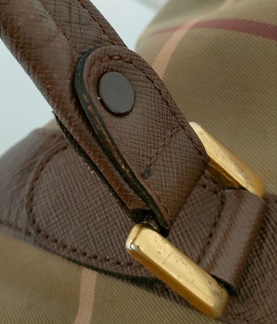 APP18 バーバリーズ ノヴァチェック ボストンバッグ ヴィンテージ