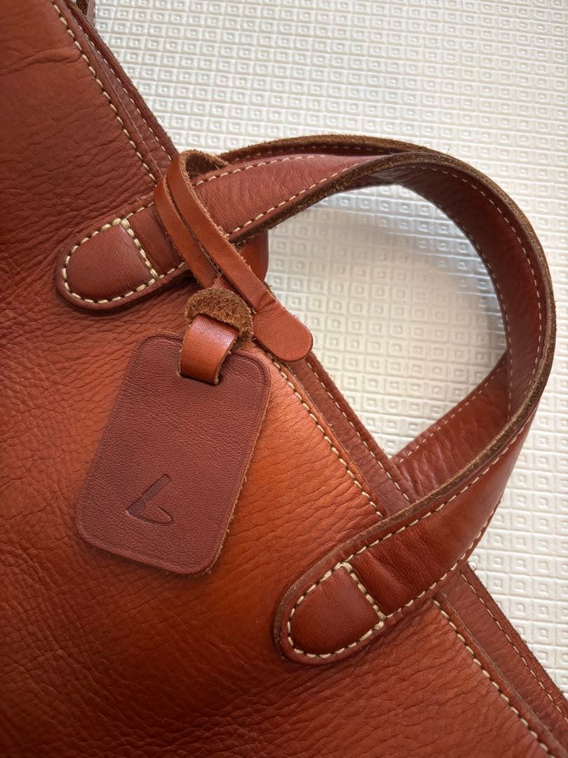 土屋鞄　ラージトート　ブラウン