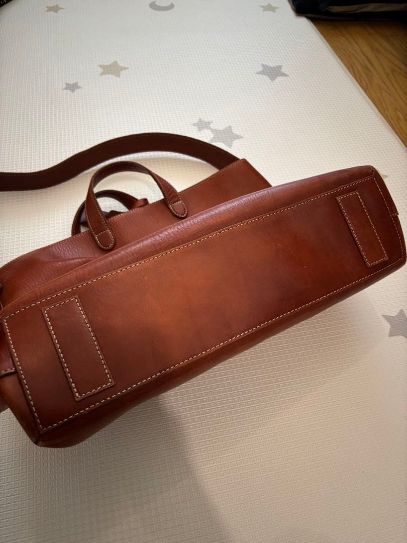 土屋鞄　ラージトート　ブラウン