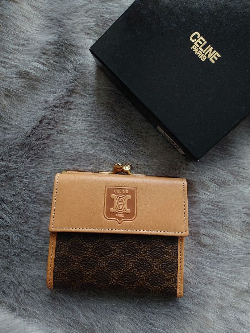 【極美品】【CELINE】 オールドセリーヌ 折り財布 マカダム