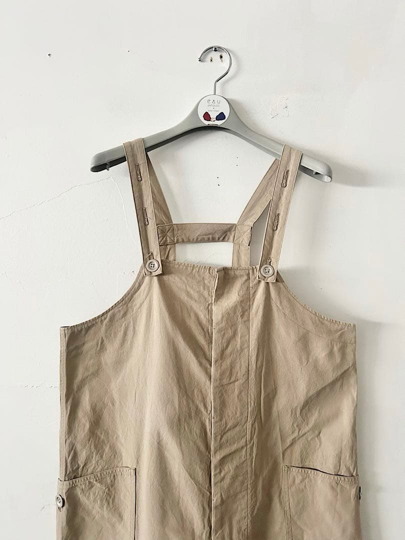 【美品】holk　コットンチノ オーバーオール 　KHAKI