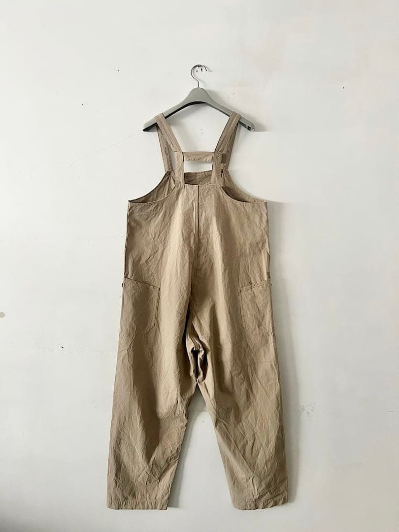 【美品】holk　コットンチノ オーバーオール 　KHAKI