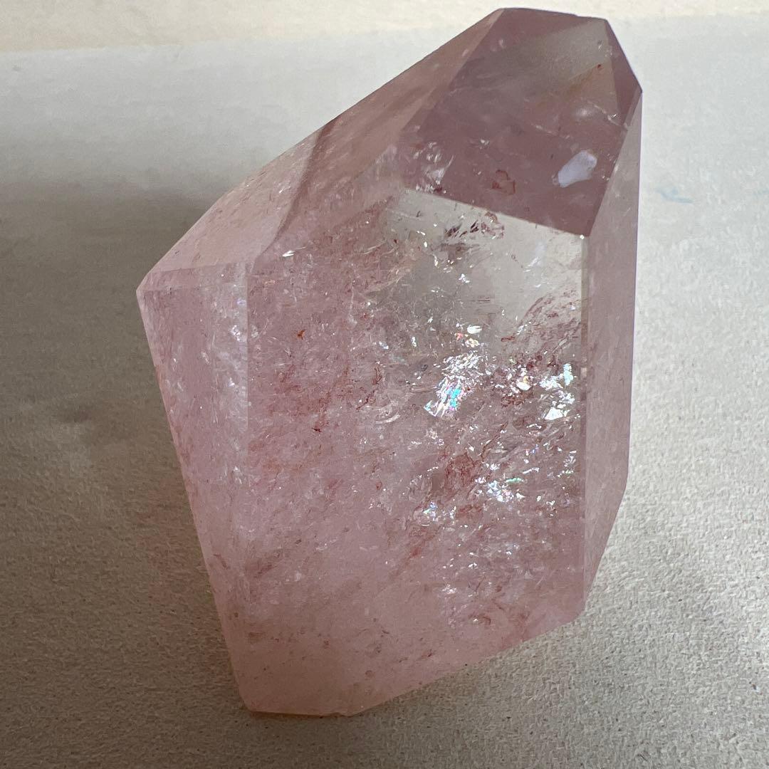 天然石　ピンククォーツ　フリーフォーム　台座なし