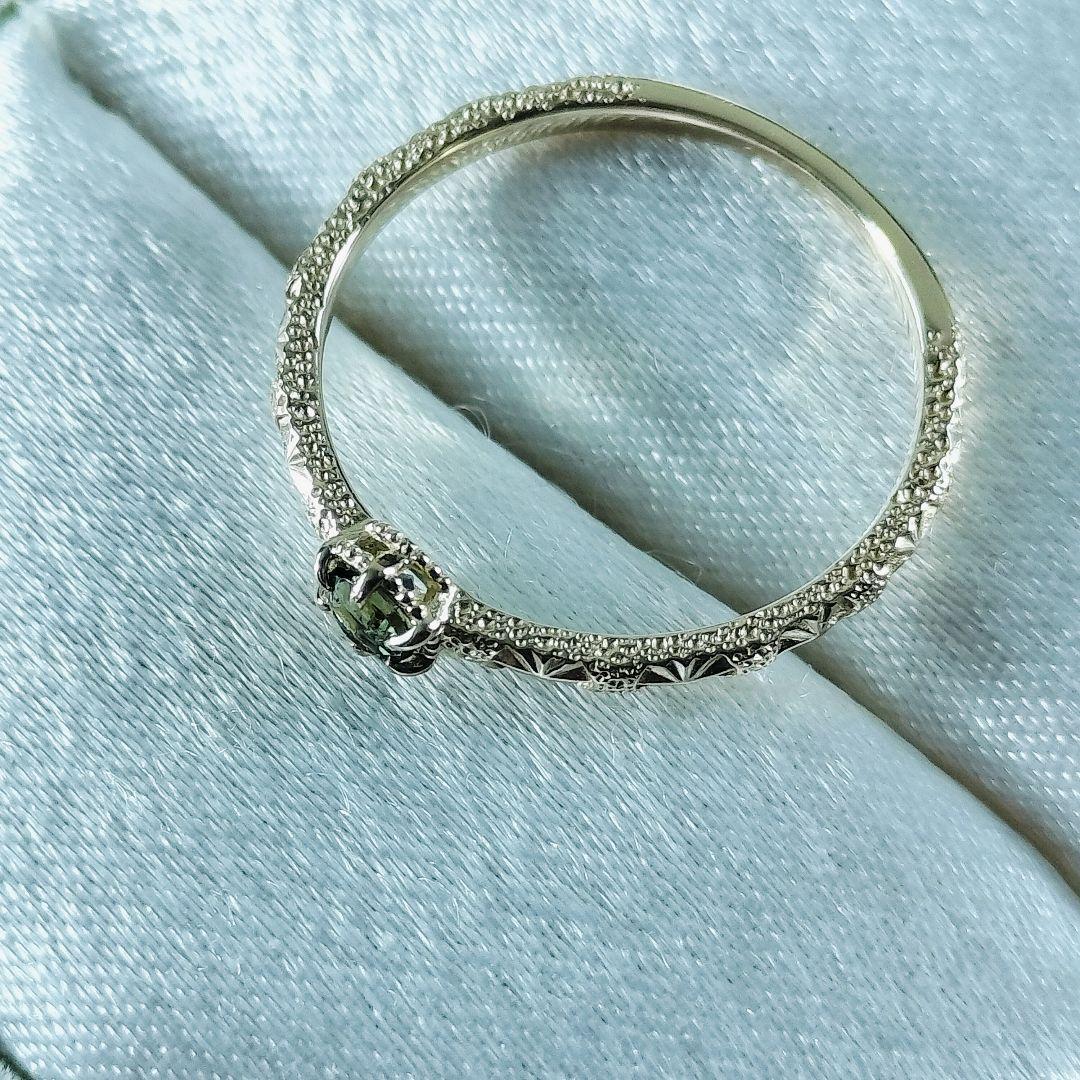 ノワールドプーペ NOIR DE POUPEE K10 モルダバイト リング