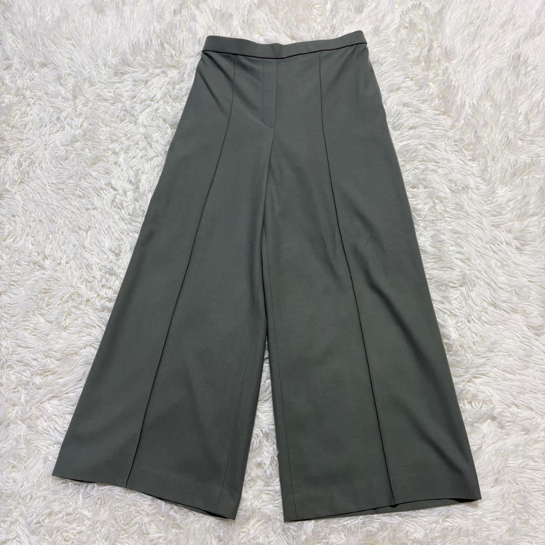 【極美品】セオリー セットアップ スーツ ノーカラー SAXONY ウエストゴム